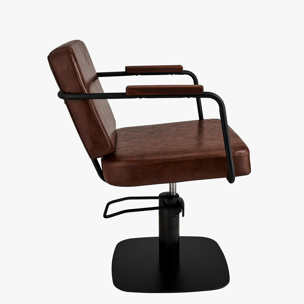 Ayala Enzo Brown Hydraulic Styling Chair Direct Salon Furniture