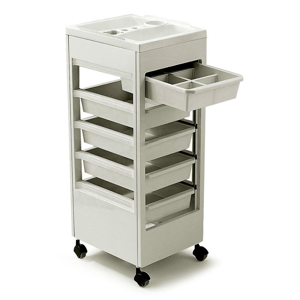 REM White Studio Beauty Trolley Direct Salon Furniture