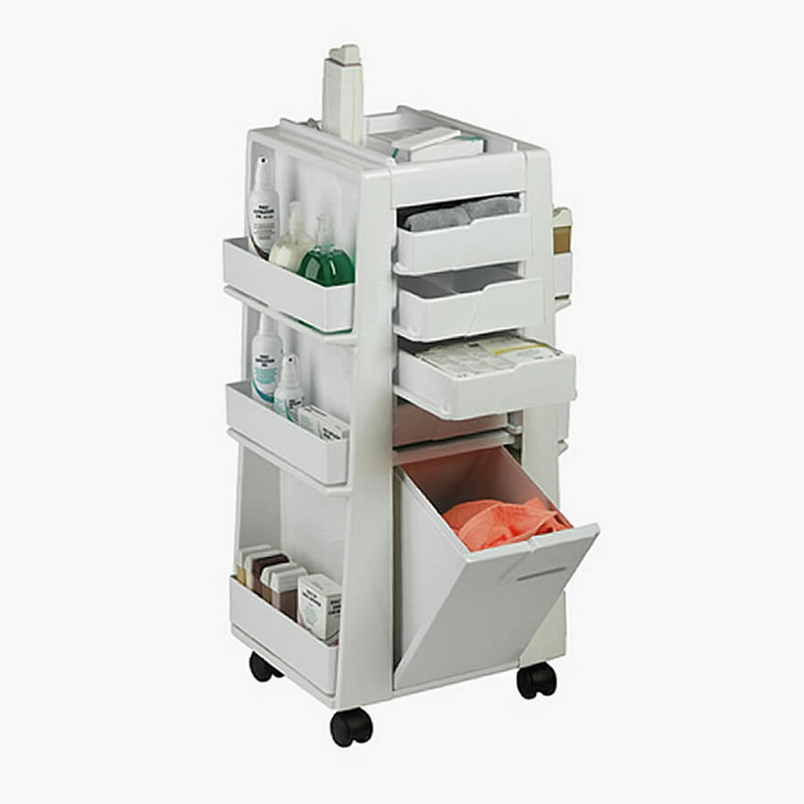 Direct Salon Furniture White Beauty Storage Trolley Dsf Uk