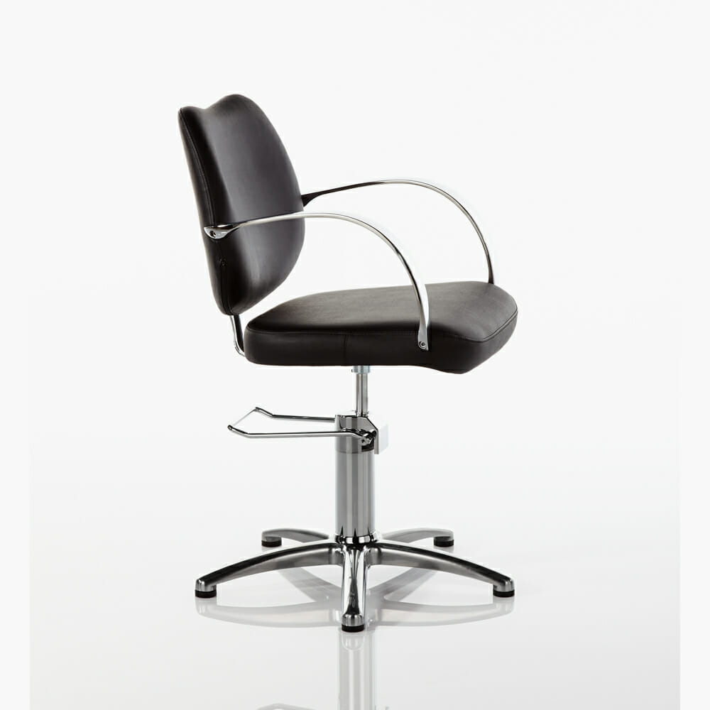 Luxor Hydraulic Styling Chair in Black Direct Salon Furniture UK
