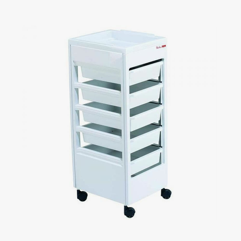 REM White Studio Beauty Trolley Direct Salon Furniture