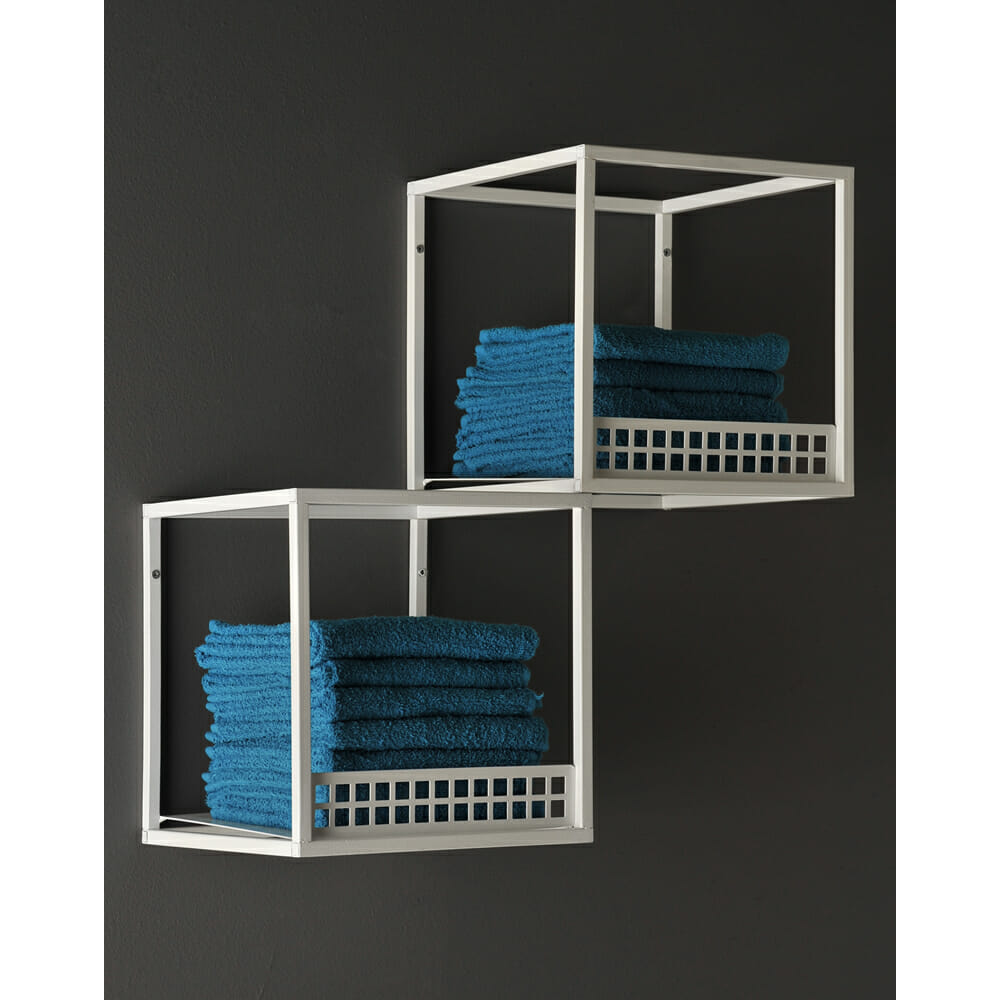 Riley Square Wall Mounted Towel Cube Direct Salon Furniture