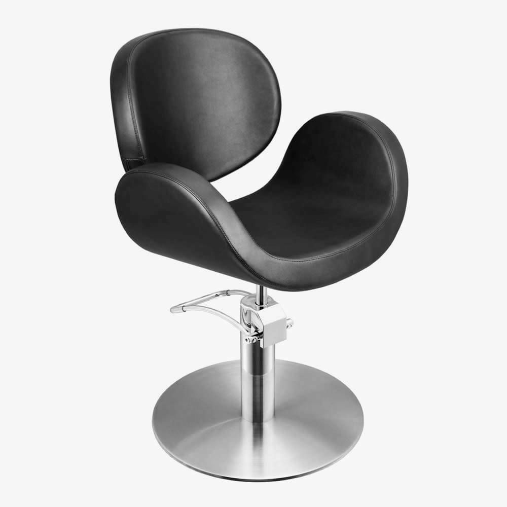Alpha Hydraulic Styling Chair in Plain Upholstery Direct Salon Furniture